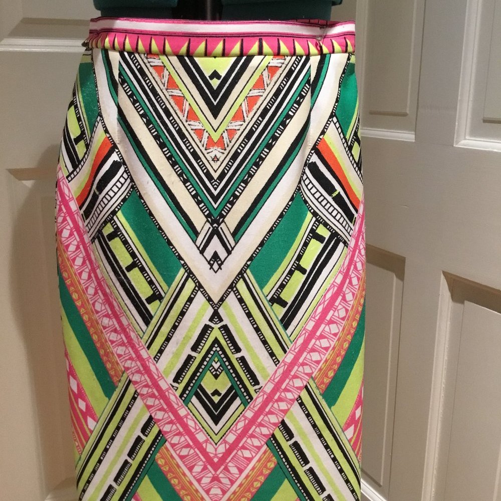 Antonio Melani geometric print skirt, size O